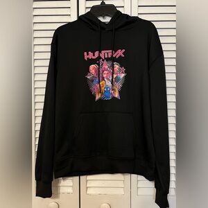 NWOT Huntrix K-Pop Demon Hunter Black Hoodie Rumi Mira Zoey Size S Small Adult